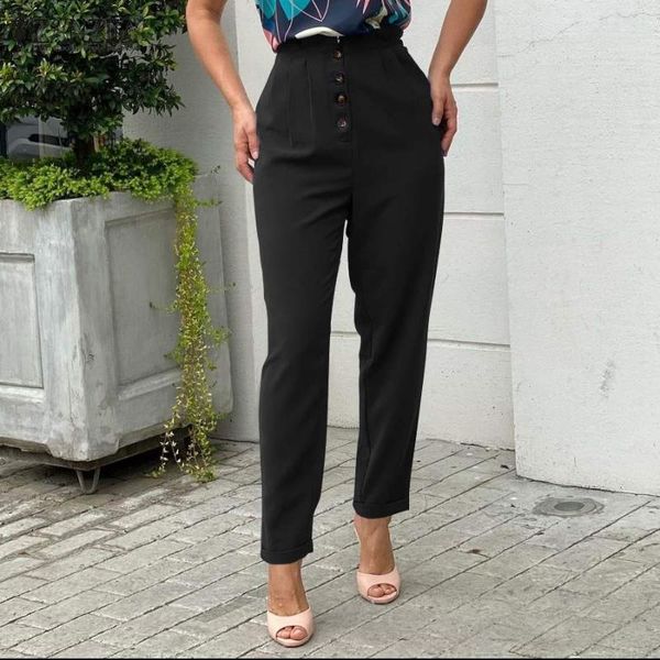 women's pants & capris women pleated zanzea 2021 summer office lady suits casual solid button up trouser female elegant oversized botto, Black;white
women's pants & capris women pleated zanzea 2021 summer office lady suits casual solid button up trouser female elegant oversized botto, Black;white