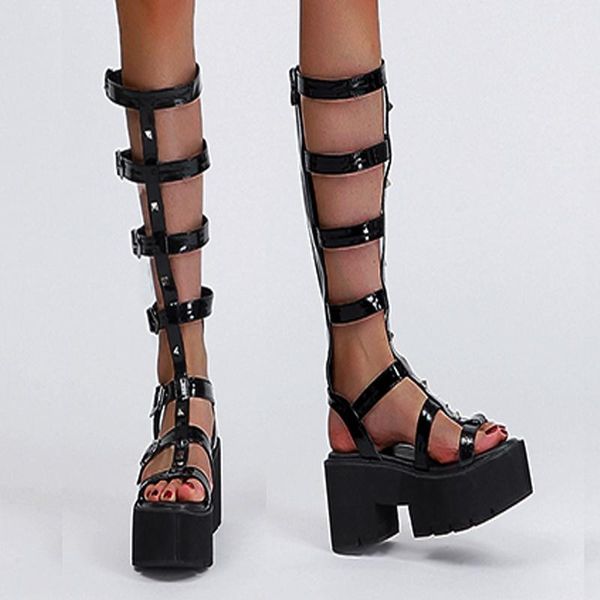 dress shoes womens sandal platforms summer hollow out long boots punk buckle platform heels black back zipper gladiator sandals
dress shoes womens sandal platforms summer hollow out long boots punk buckle platform heels black back zipper gladiator sandals