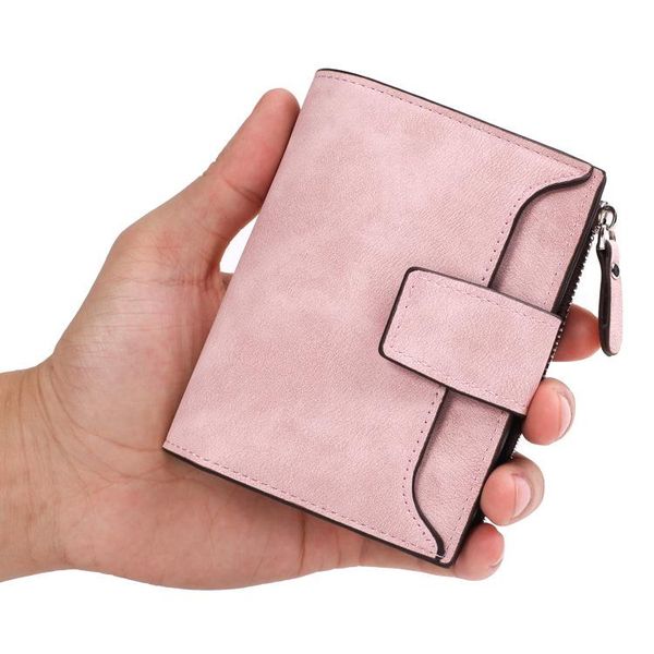 wallets style zipper women's purse small wallet multifunctional, Red;black