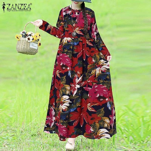 casual dresses women holiday long shirt vintage floral printed dress zanzea full sleeve robe 2021 cotton linen sarafans sundress, Black;gray
casual dresses women holiday long shirt vintage floral printed dress zanzea full sleeve robe 2021 cotton linen sarafans sundress, Black;gray