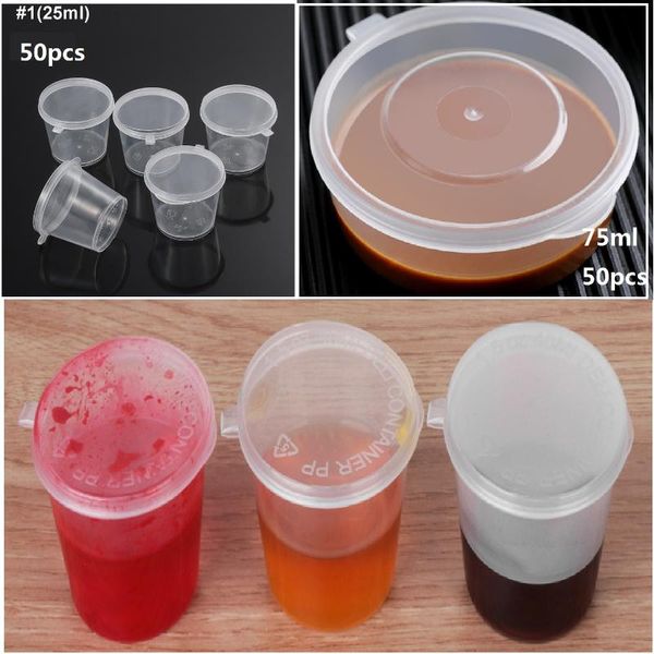 storage bottles & jars 50pcs 75ml plastic takeaway sauce cup containers food jewelry box with hinged lids pigment paint package portable
storage bottles & jars 50pcs 75ml plastic takeaway sauce cup containers food jewelry box with hinged lids pigment paint package portable