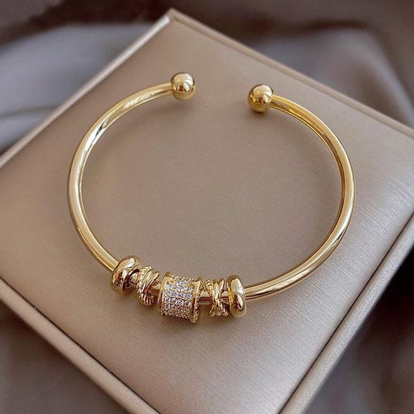 bangle france fashion gold color bracelet for women female exquisite crystal adjustable rotatable open jewelry gift, Black
bangle france fashion gold color bracelet for women female exquisite crystal adjustable rotatable open jewelry gift, Black
