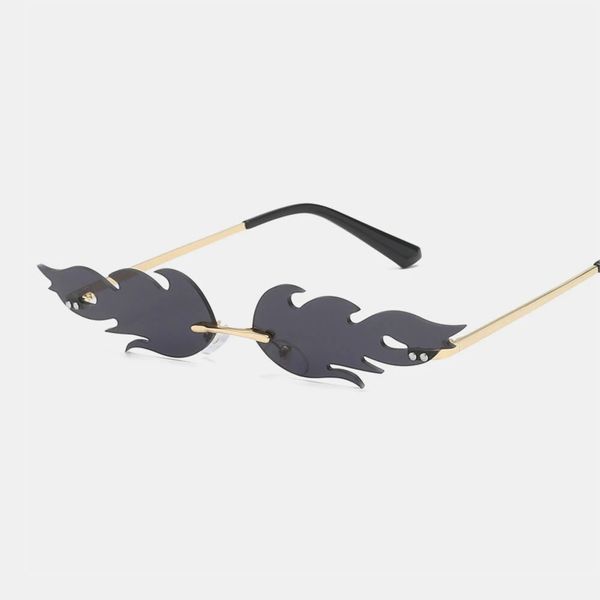 woen metal frameless narrow rim glasses fashion uv protection sunglasses, Black
woen metal frameless narrow rim glasses fashion uv protection sunglasses, Black
