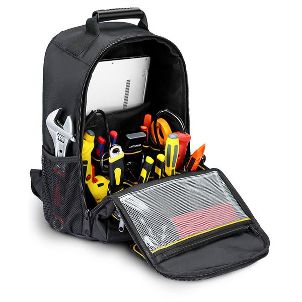 large capacity oxford bag waterproof multi function tools storage tool bag backpack, Black;red
large capacity oxford bag waterproof multi function tools storage tool bag backpack, Black;red