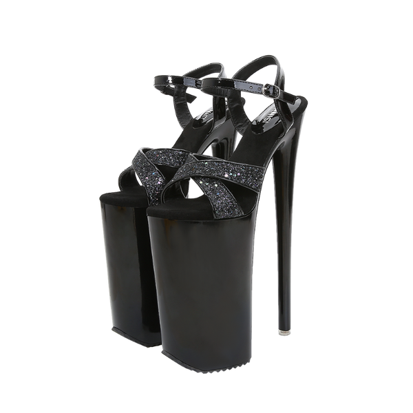 sandals women sandales voesnees zapatos mujer platform glitter shoes fashion super high heel 26cm waterproof pole dance pumps, Black
sandals women sandales voesnees zapatos mujer platform glitter shoes fashion super high heel 26cm waterproof pole dance pumps, Black
