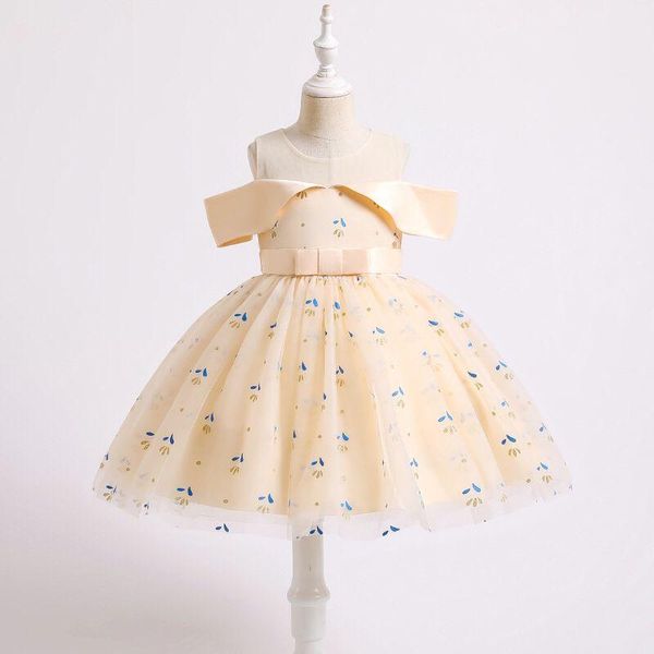 girl's dresses flower girls illusion short bow sequined lace off the shoulder tulle o-neck knee-length kids party princess gown f301, Red;yellow
girl's dresses flower girls illusion short bow sequined lace off the shoulder tulle o-neck knee-length kids party princess gown f301, Red;yellow