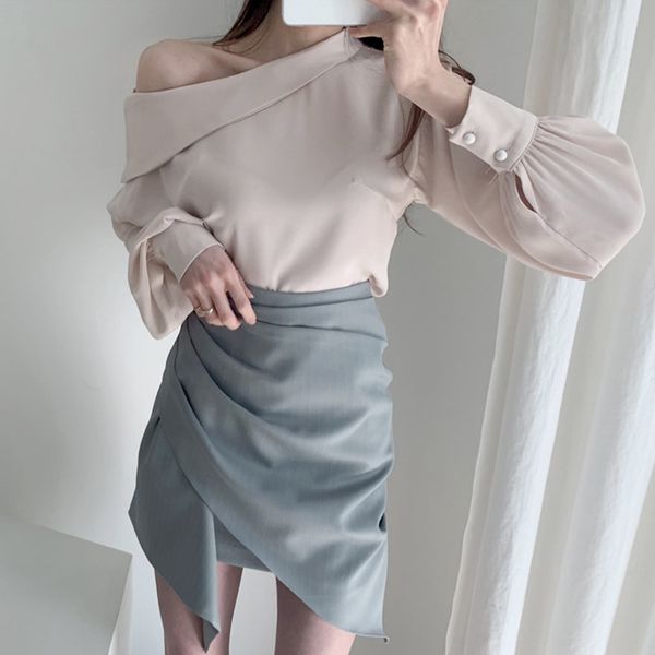 irregular a-line skirts womens high waist skirt off shoulder long sleeve two pieces office lady fashion clothing, White
irregular a-line skirts womens high waist skirt off shoulder long sleeve two pieces office lady fashion clothing, White