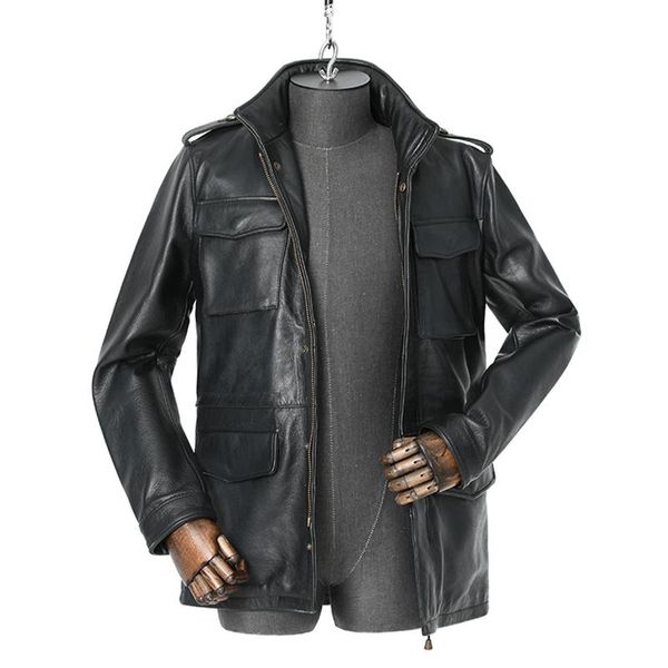 men's leather & faux 2021 black americansafari style genuine jacket men plus size 4xl real natural cowhide winter thick warm m65 coat
men's leather & faux 2021 black americansafari style genuine jacket men plus size 4xl real natural cowhide winter thick warm m65 coat