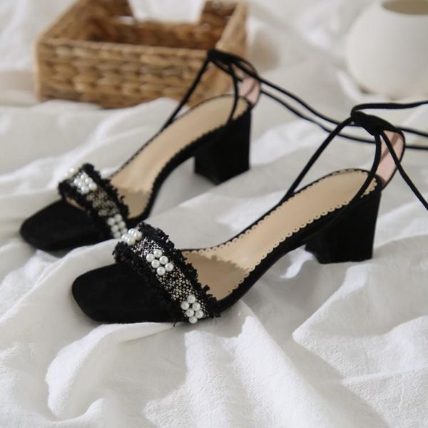 dress shoes summer fashion women string beads sandals chunky heels lace-up block slingback pumps, Black
dress shoes summer fashion women string beads sandals chunky heels lace-up block slingback pumps, Black