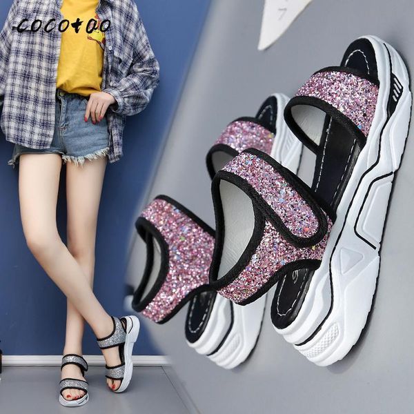 sandals women 2021 sequins shiny ins tide spring and summer comfortable fashionable wild roman sports, Black
sandals women 2021 sequins shiny ins tide spring and summer comfortable fashionable wild roman sports, Black