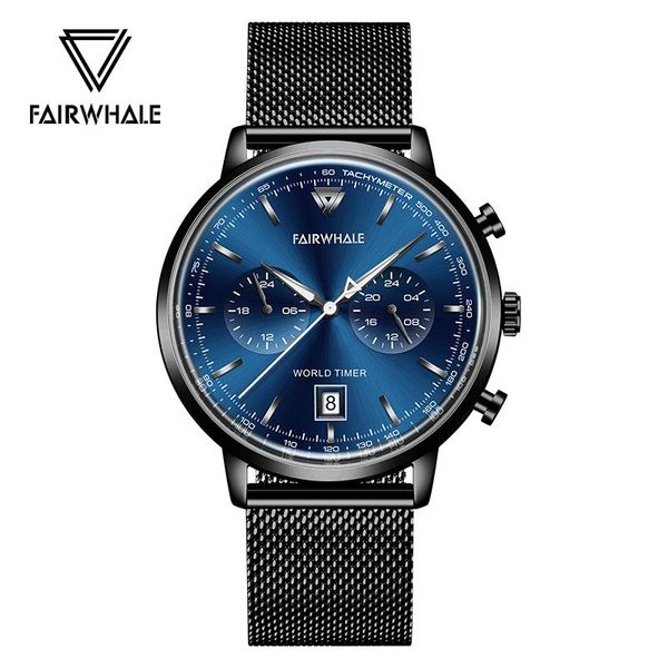wristwatches casual quartz watch men blue dial stainless steel band luminous hands waterproof wrist, Slivery;brown
wristwatches casual quartz watch men blue dial stainless steel band luminous hands waterproof wrist, Slivery;brown