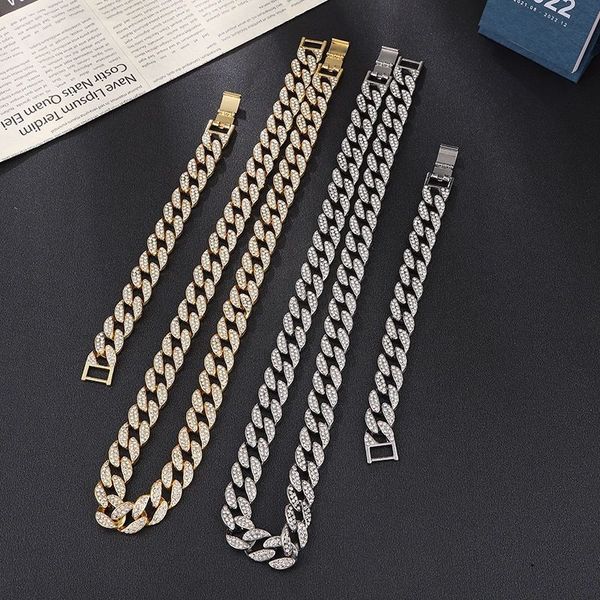 2022cuban diamond necklace trend men's and women's chains hip hop rap style punk alloy accessories miami cuban bracelet, Silver
2022cuban diamond necklace trend men's and women's chains hip hop rap style punk alloy accessories miami cuban bracelet, Silver