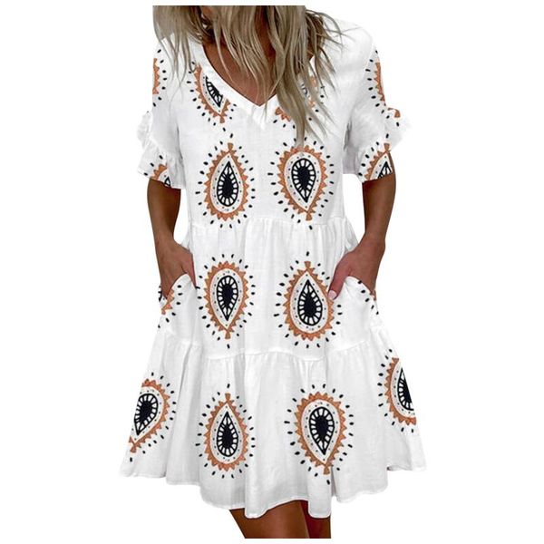 casual dresses femme summer with pocket brief ruffle short sleeve v-neck mini dress retro printing holiday style a-line sundress, Black;gray
casual dresses femme summer with pocket brief ruffle short sleeve v-neck mini dress retro printing holiday style a-line sundress, Black;gray