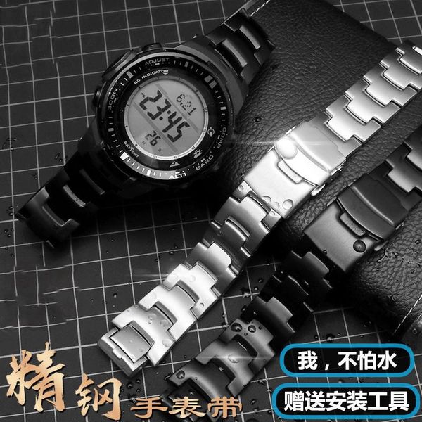 watch bands stainless steel watchband for prw-3000\3100\6000\6100 series dedicated interface wrist straps 22*16mm bracelet, Black;brown
watch bands stainless steel watchband for prw-3000\3100\6000\6100 series dedicated interface wrist straps 22*16mm bracelet, Black;brown