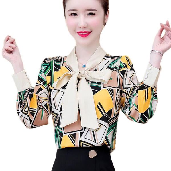 chic women shirts v-neck bow lace-up long sleeve vintage print chiffon blouse plus size blouses blusas mujer women's &, White
chic women shirts v-neck bow lace-up long sleeve vintage print chiffon blouse plus size blouses blusas mujer women's &, White