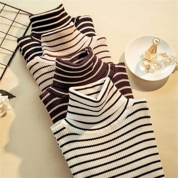 casual turtleneck knitted women sweater ladies winter soft fashion korean elastic slim long sleeves striped pullovers 211217, White;black
casual turtleneck knitted women sweater ladies winter soft fashion korean elastic slim long sleeves striped pullovers 211217, White;black