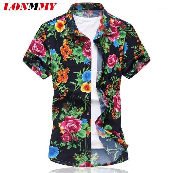 men's shirts lonmmy summer floral silk cotton short sleeve mens dress slim flower camisa casual -6xl1 93r8, White;black
men's shirts lonmmy summer floral silk cotton short sleeve mens dress slim flower camisa casual -6xl1 93r8, White;black