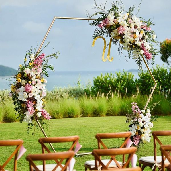 party decoration drop wedding props hexagonal arch iron shelf decor backdrop road lead artificial floral stand gold
party decoration drop wedding props hexagonal arch iron shelf decor backdrop road lead artificial floral stand gold