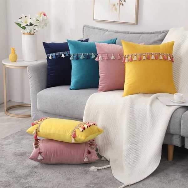 cushion/decorative pillow nordic velvet cushion cover tassels sofa throw decorative pillowcases home wedding decor 45x45/30x50cm
cushion/decorative pillow nordic velvet cushion cover tassels sofa throw decorative pillowcases home wedding decor 45x45/30x50cm