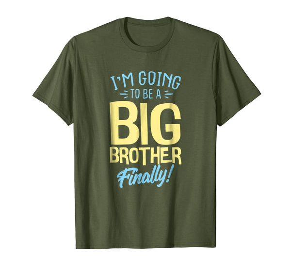 i am going to be a big brother finally new baby gift shirt, White;black