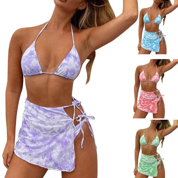 tie-dye print 3pcs bikini set women halter string triangle brazilian swimsuit with cover up sarong wrap skirt bathing suit one-piece su
tie-dye print 3pcs bikini set women halter string triangle brazilian swimsuit with cover up sarong wrap skirt bathing suit one-piece su