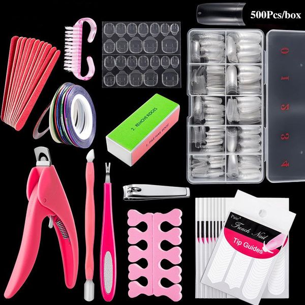 6/13 pcs/set manicure kit natural french 500pcs nail tips u-shaped pliers art sticker with numbered fake box set tools kits
6/13 pcs/set manicure kit natural french 500pcs nail tips u-shaped pliers art sticker with numbered fake box set tools kits