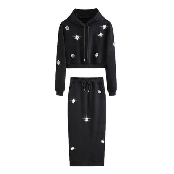 two piece dress perhaps u women black hooded long sleeve pullover midi mid-calf skirt pieces set elegant diamond t0386, White
two piece dress perhaps u women black hooded long sleeve pullover midi mid-calf skirt pieces set elegant diamond t0386, White