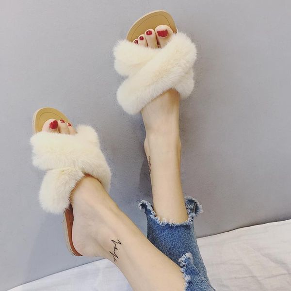 slippers fur flat women summer shoes cross strap fashion fluffy slides open toe fuzzy plush basic ladies, Black
slippers fur flat women summer shoes cross strap fashion fluffy slides open toe fuzzy plush basic ladies, Black