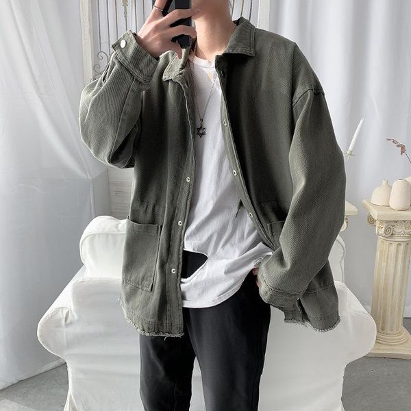 men's jackets techwear style button up y2k for men streetwear korean fashion clothes vintage coats clothing 2021 harajuku, Black;brown
men's jackets techwear style button up y2k for men streetwear korean fashion clothes vintage coats clothing 2021 harajuku, Black;brown