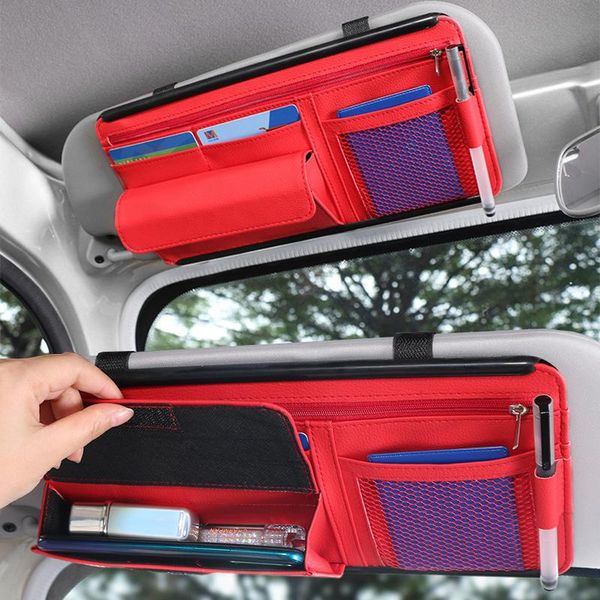 car organizer 5 in 1 sunshade storage sun visor clip leather stowing box pen card ticket sunglasses bag accessories
car organizer 5 in 1 sunshade storage sun visor clip leather stowing box pen card ticket sunglasses bag accessories