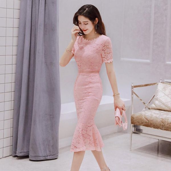 casual dresses 2021 lace pink dress women o-neck elegant evening party formal mid-calf mermaid empire short sleeve women's black summer, Black;gray
casual dresses 2021 lace pink dress women o-neck elegant evening party formal mid-calf mermaid empire short sleeve women's black summer, Black;gray