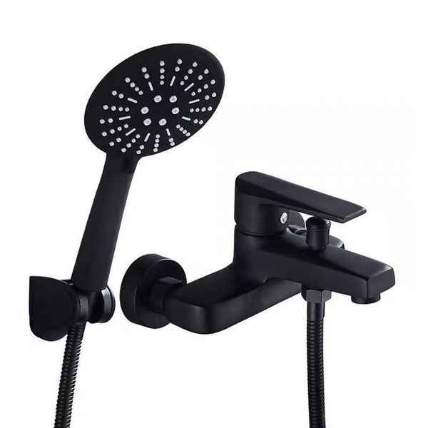 bathroom shower sets matte black triple set wall mounted faucet 3 mode handheld head bathtub tap cold mixer
bathroom shower sets matte black triple set wall mounted faucet 3 mode handheld head bathtub tap cold mixer