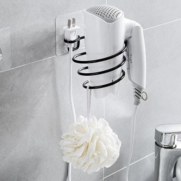 iron bathroom hair dryer rack wall-mounted wall shelf storage hairdryer self-adhesive support spiral stand black/white hooks & rails
iron bathroom hair dryer rack wall-mounted wall shelf storage hairdryer self-adhesive support spiral stand black/white hooks & rails