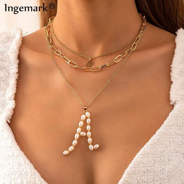 vintage multilayer cuban chain necklace for women boho initial a letter pendant choker necklaces friend jewelry accessories, Silver
vintage multilayer cuban chain necklace for women boho initial a letter pendant choker necklaces friend jewelry accessories, Silver