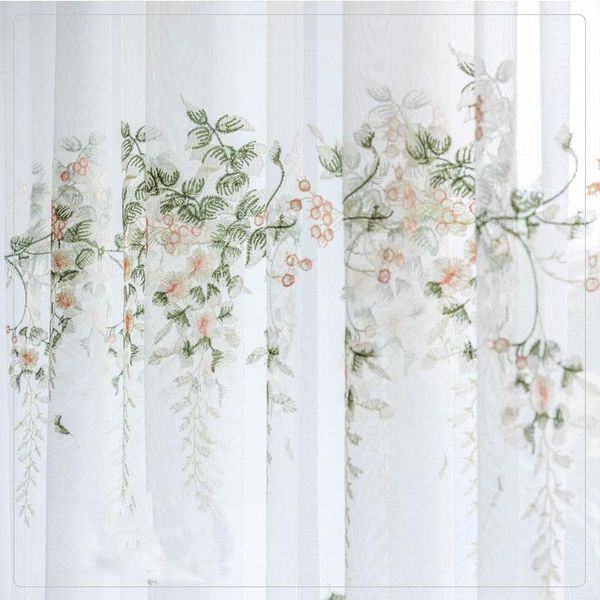 floral embroidered tulle window curtains for bedroom korean sheer voile livingroom treatments kitchen cortinas drapes decor curtain &
floral embroidered tulle window curtains for bedroom korean sheer voile livingroom treatments kitchen cortinas drapes decor curtain &