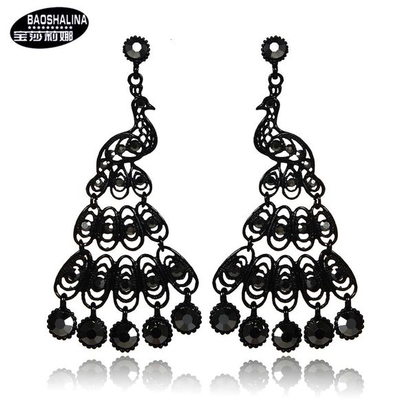 studs earrings fashion temperament luxury full diamond black long peacock exaggerate nightclub big female, Golden;silver
studs earrings fashion temperament luxury full diamond black long peacock exaggerate nightclub big female, Golden;silver