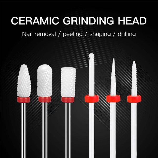nail art equipment mill for manicure electric drill bit machine cutters gel ceramic grinding head, Silver
nail art equipment mill for manicure electric drill bit machine cutters gel ceramic grinding head, Silver