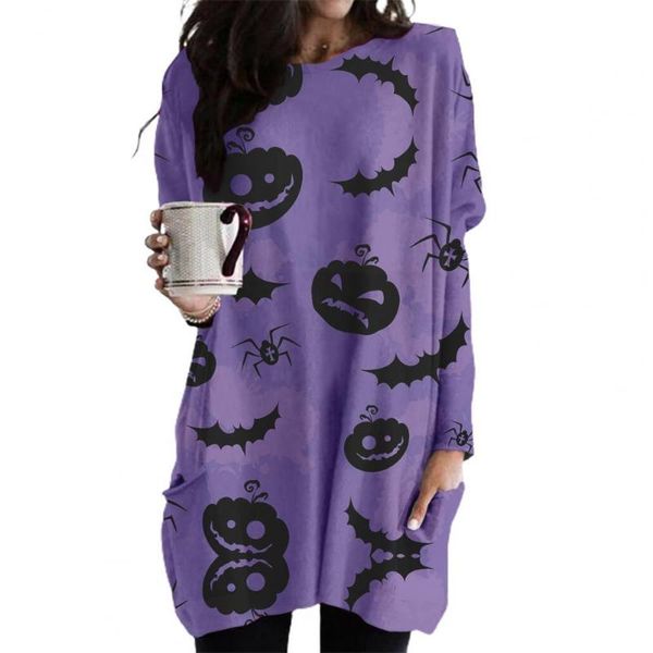 casual dresses pumpkin print side pockets long sleeve sweatshirt dress autumn blood hand halloween streetwear, Black;gray
casual dresses pumpkin print side pockets long sleeve sweatshirt dress autumn blood hand halloween streetwear, Black;gray