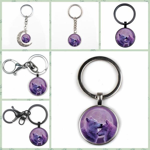 keychains cute purple moon wolf totem crystal pendant man woman keychain fashion quality car charm bag glass key chain gift ring, Silver
keychains cute purple moon wolf totem crystal pendant man woman keychain fashion quality car charm bag glass key chain gift ring, Silver