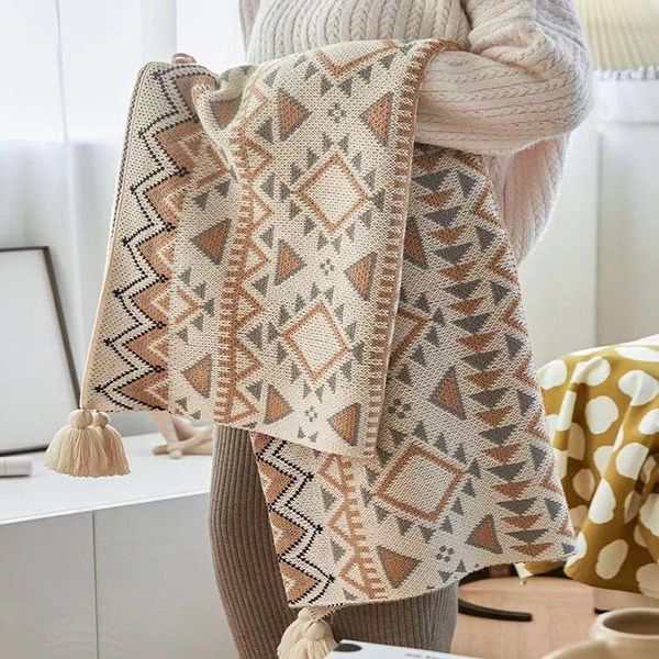 blankets bohemian shawl blanket sofa cover knitted throw with tassels cashmere for beds traveling home textile
blankets bohemian shawl blanket sofa cover knitted throw with tassels cashmere for beds traveling home textile