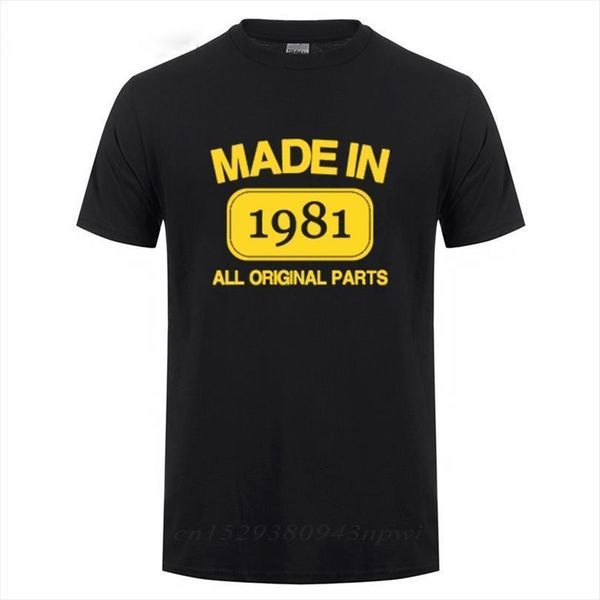 funny fathers day present men t shirt made in 1981 limited edition birthday for daddy father husband cotton, White;black
funny fathers day present men t shirt made in 1981 limited edition birthday for daddy father husband cotton, White;black
