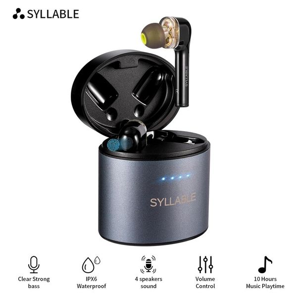 original syllable s119 bass earphones wireless headset noise reduction syllable s119 fit for bt v5.0 volume control earbuds
original syllable s119 bass earphones wireless headset noise reduction syllable s119 fit for bt v5.0 volume control earbuds