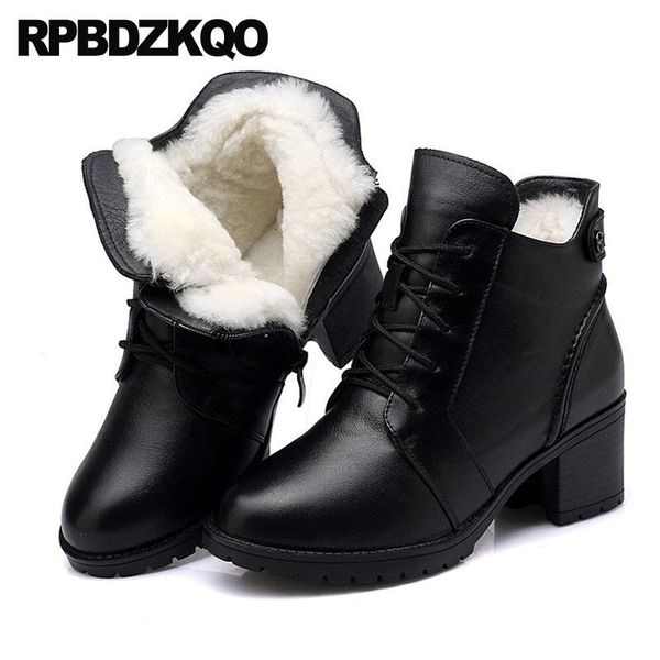 boots round toe combat lace up chunky handmade high heel women black booties winter military real fur side zip sheepskin shoes
boots round toe combat lace up chunky handmade high heel women black booties winter military real fur side zip sheepskin shoes