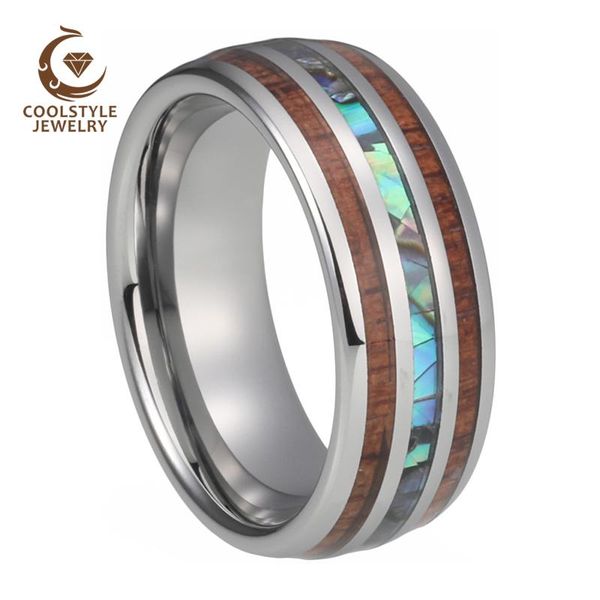 wedding rings men women bands tungsten carbide ring with abalone shell and koa wood inlay domed shape polished shiny comfort fit, Slivery;golden
wedding rings men women bands tungsten carbide ring with abalone shell and koa wood inlay domed shape polished shiny comfort fit, Slivery;golden