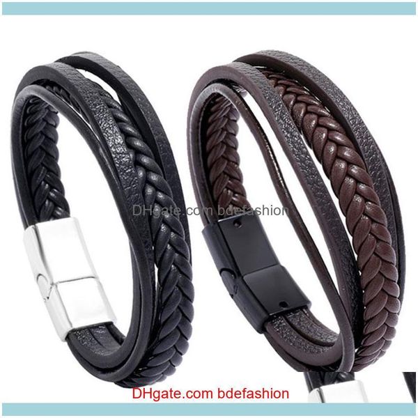 charm jewelry retro multilayer leather wrap bracelets simple fashion mens cuff bangle braided wristbands jewelry christmas gift drop deliver, Golden;silver
charm jewelry retro multilayer leather wrap bracelets simple fashion mens cuff bangle braided wristbands jewelry christmas gift drop deliver, Golden;silver