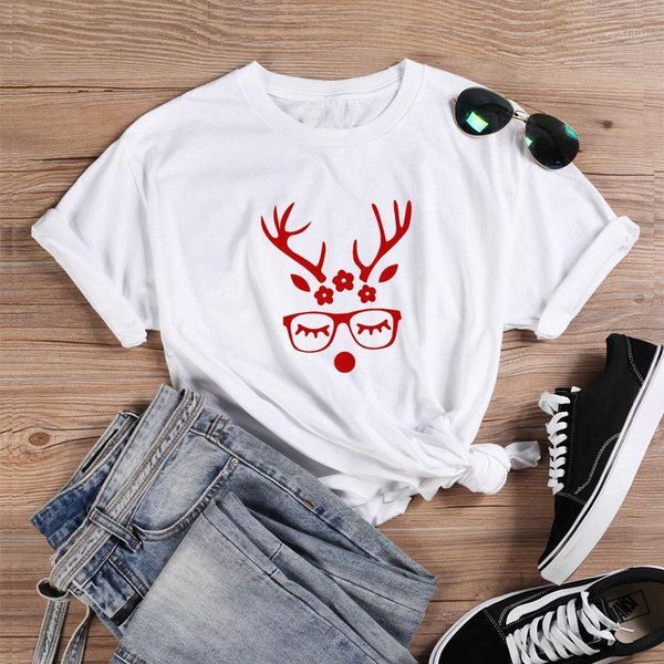 women's t-shirt zbbrdd red christmas deer funny graphic fashion women tshirt cotton o neck tees short slleve girl casual clothing drop, White
women's t-shirt zbbrdd red christmas deer funny graphic fashion women tshirt cotton o neck tees short slleve girl casual clothing drop, White