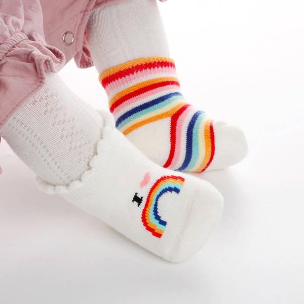 socks lovely baby colorful stripe girl boy cotton anti-slip infant toddler soft rainbow born sokken, Pink;yellow
socks lovely baby colorful stripe girl boy cotton anti-slip infant toddler soft rainbow born sokken, Pink;yellow