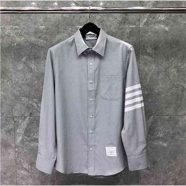 shirt fashion tb thom brand shirts men slim gray long sleeve casual shirt thin turn down collar oxford solid men's clothing, White;black
shirt fashion tb thom brand shirts men slim gray long sleeve casual shirt thin turn down collar oxford solid men's clothing, White;black