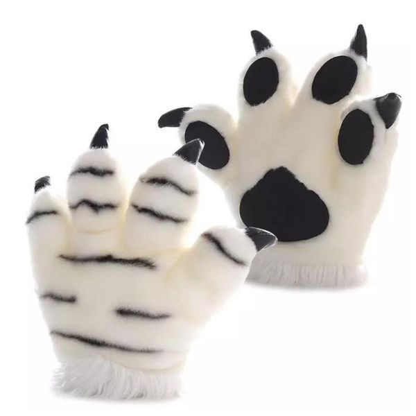 five fingers gloves simulation tiger plush striped fluffy animal cosplay stuffed mittens x7jb, Blue;gray
five fingers gloves simulation tiger plush striped fluffy animal cosplay stuffed mittens x7jb, Blue;gray