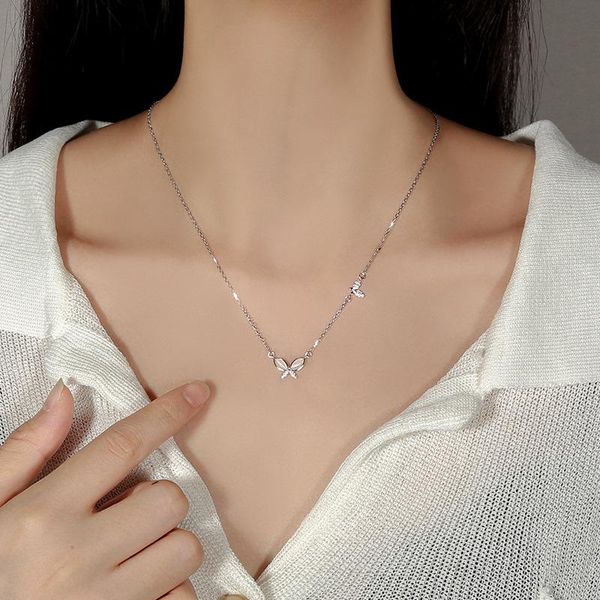pendant necklaces obear fashio inlaid zircon opal butterfly choker necklace for women sweet jewelry gifts wholesale, Silver
pendant necklaces obear fashio inlaid zircon opal butterfly choker necklace for women sweet jewelry gifts wholesale, Silver